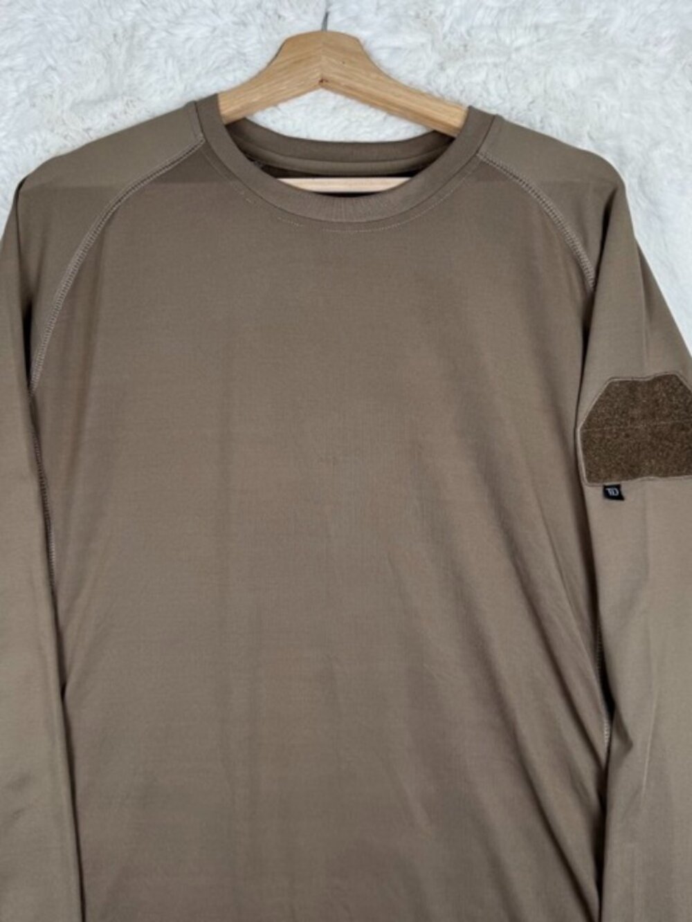 Tactical Distributors Long Sleeve Shooter Shirt Size Large L Coyote Brown